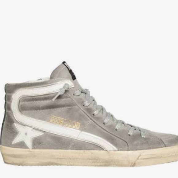 Golden Goose Slide High Top Sneakers Womens Size 40 - Picture 1 of 12